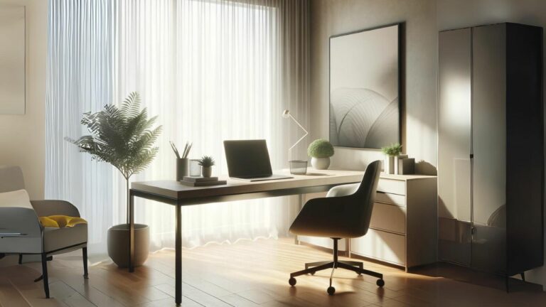 Ambiente de trabalho home office.